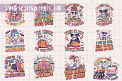 Halloween Skeleton Clipart Bundle Sublimation 50 PNG Product Image 2