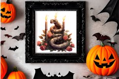 Gothic Halloween Watercolor Clipart PNG, Halloween PNG Product Image 2