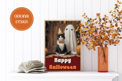 Cute Halloween Greeting Card, Kids Halloween Wall Art Product Image 2