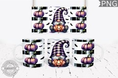 Halloween Gnome Mug Wrap Sublimation - Halloween PNG Product Image 1
