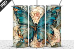 Butterfly 20 oz Tumbler Design|Butterfly Flower Tumbler Wrap Product Image 1
