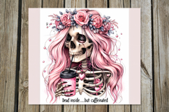 Skulls and coffee | 4 Halloween Skinny tumbler designs PL Product Image 2