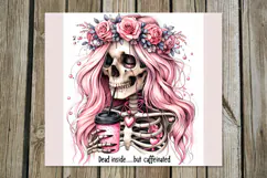 Skulls and coffee | 4 Halloween Skinny tumbler designs PL Product Image 2