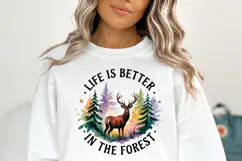 Life is better in the forest Svg | Shirt Svg Product Image 1