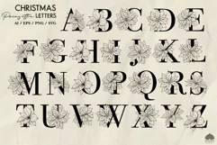 Christmas Letters & Numbers SVG PNG EPS Product Image 2