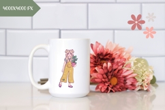 Hand Drawn Girl Illustration, Cartoon Girl PNG Product Image 2