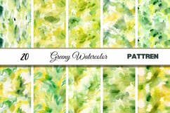 Abstract Green Watercolor Seamless Pattern- Spirit of Spring Product Image 2