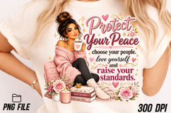 Protect Your Peace PNG Cozy Self Care PNG Product Image 2