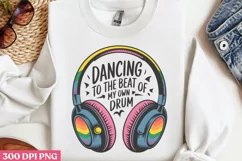 Dancing to the beat PNG, Autism Sublimation PNG Product Image 1