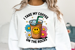 I take my Coffee on the Rocks svg | Svg Cut File | Shirt Svg Product Image 1