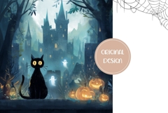 Spooky Halloween Backgrounds, Kids Halloween Digital Papers Product Image 2
