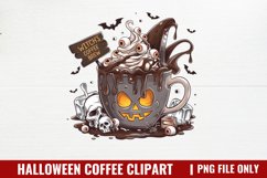 Halloween Coffee Clipart Sublimation Bundle Product Image 3