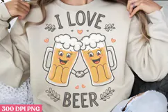 I love beer PNG, Funny Beer Quotes Sublimation Product Image 1