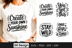Create Your Own Sunshine Quote SVG PNG Product Image 1