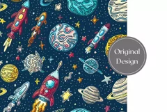 School Tumbler Wrap Design, Space Tumbler Sublimation Product Image 2