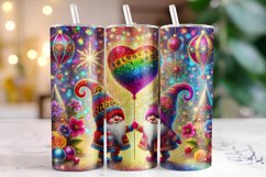 Happy Valentine's Day Tumbler Wrap Sublimation Product Image 1