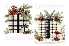 Christmas, Presents, Ephemera, PNG, watercolor, Clipart Product Image 2