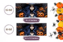 3D Witch Mug Wrap Design, 3D Halloween Sublimation PNG Product Image 2