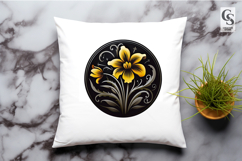 Elegant Dark Floral Mandala PNG Product Image 3