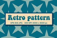 vintage groovy pattern with stars Product Image 1