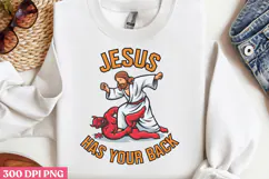 JESUS HAS YOUR BACK PNG, Jesus Sublimation PNG Product Image 3