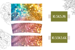 Glitter Tumbler Wrap, Rainbow 40 Oz Tumbler Sublimation Product Image 2