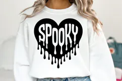 Spooky Heart Svg | Halloween Svg | Shirt Svg Product Image 1