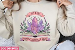 Just a Girl Who Loves PNG, Crystal Sublimation PNG Product Image 3