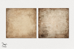 Vintage old maritime journal page digital paper Product Image 2