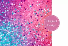 Confetti Tumbler Wrap, Ombre Tumbler, Glitter Sublimation Product Image 2