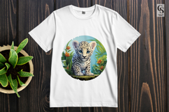 Cute Baby Leopard Clipart Sublimation PNG Product Image 2