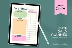 Cute Aesthetic Daily Planner Canva Template | Editable Print Product Image 2