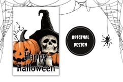 Spooky Garden Flag Design, Halloween Garden Flag Printable Product Image 2