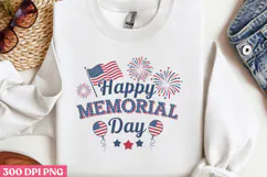 Happy Memorial Day PNG, Memorial Day Sublimation PNG Product Image 3