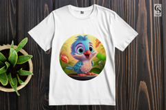 Cute Blue Bird Clipart Sublimation PNG Product Image 2