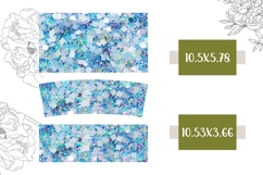 Blue Tumbler Template, Blue Glitter 40 Oz Tumbler Print Product Image 2
