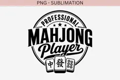 Mahjong quote png design for T-shirts Product Image 2