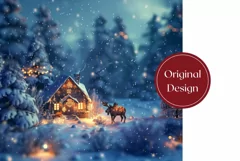 Christmas Forest Tumbler Wrap, Christmas Tumbler Design Product Image 2