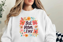 Best Mom Ever Mother&#039;s day sublimation t-shirt design PNG Product Image 2