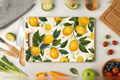 Summer Lemons Garden Cutting Boards sublimation Designs Product Image 2