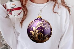Christmas Bauble Sublimation Clipart, Christmas Bauble Product Image 2