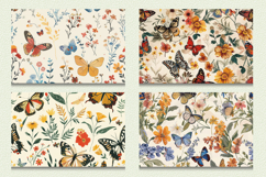Floral Butterfly Garden Cutting Boards sublimation Design Product Image 2