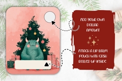 Funny Christmas Monster Money Card, Christmas Tree Gift Card Product Image 2