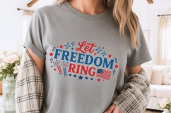 Let Freedom Ring Svg, American Flag Svg, Fourth Of July Svg. Product Image 3