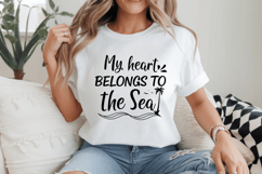 My Heart Belongs to the Sea SVG Design, Summer &amp; Beach SVG Product Image 2