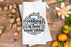 Cooking Is Love Made Edible Svg, Farmhouse Kitchen Svg. Product Image 3