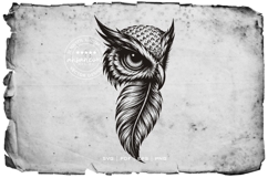 Owl &amp; Eagle Feather Silhouette Product Image 2