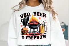 BBQ Beer & Freedom svg | Svg Files for Cricut | Shirt Svg Product Image 1