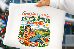 Vintage Wander Quote Picnic Illustrations Product Image 5