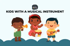 Toddler Moments Collection: Kids With a Musical Instrument Product Image 2